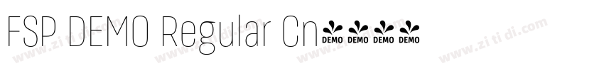 FSP DEMO Regular Cn字体转换
